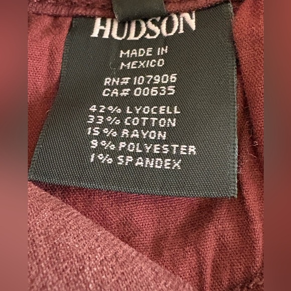 Krista Ankle super skinny Burgundy waxy Skinny Jeans - Picture 8 of 10